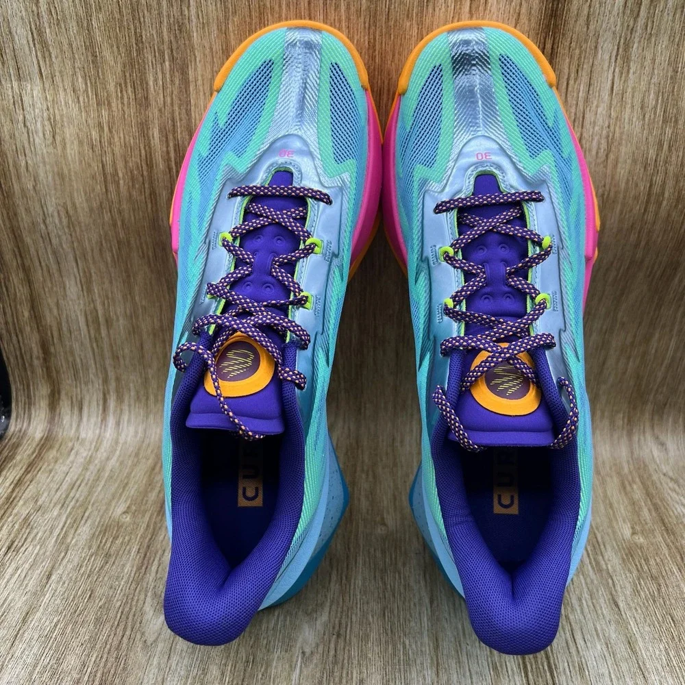 Under Armour‎ Curry Series 7 Cotton Candy Men's Size 14 Multi Color 3027983-465
